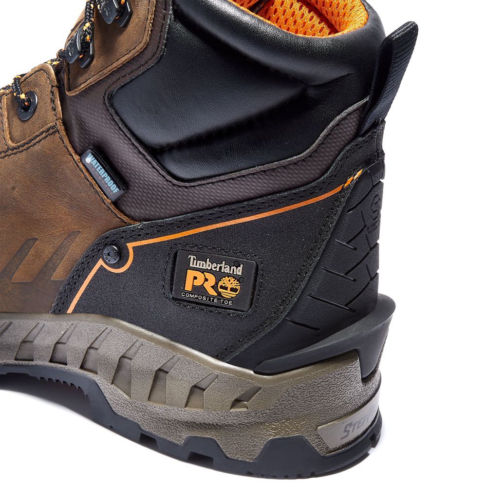 Bocanci De Muncă Timberland Barbati Maro/Negrii - Pro® Summit 6-Inch Composite-Toe - Romania - NVDXQ